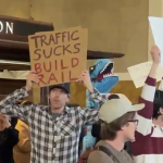 a-dozen-protesters-rally-for-california’s-high-speed-rail-to-nowhere